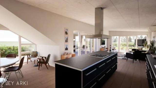 key-arki-sommerhus-tilbygning-kokken-stue-aaben