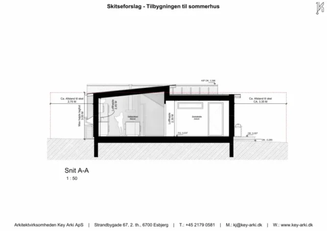 key-arki-sommerhus-tilbygning-snit-tegning